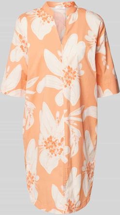 OPUS Knielanges Tunikakleid mit 1/2-Arm Modell Wiara in Orange, Gr&ouml;&szlig;e 34