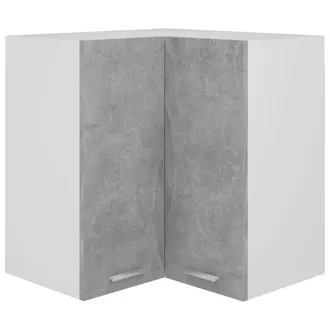 vidaXL Vidaxl Pensile Angolare lyon Grigio Cemento 57x57x60cm