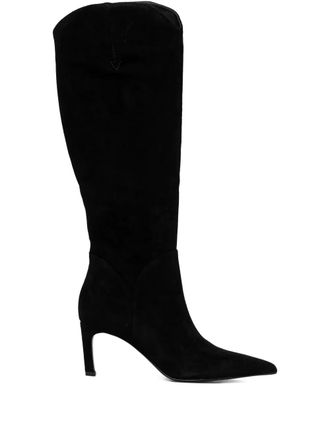 Guess Co 67mm Palista suede pointed boots - women - Leather/Polyester/Polyurethane/Rubber - 40 - Black