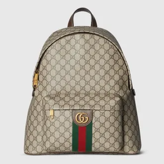 Gucci Ophidia Medium Backpack, Beige, GG Canvas