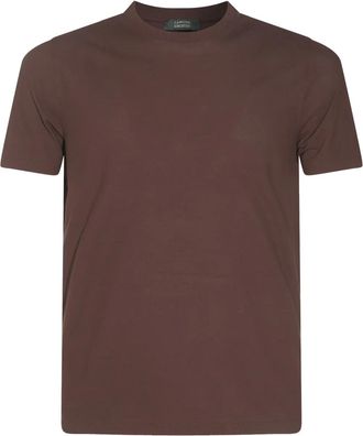 Zanone T-shirt in cotone - Marrone