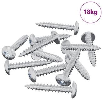 vidaXL Clavo Autorroscante 9231 Pcs Recubierto De Zinc Acero Vidaxl
