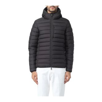 Save The Duck Winter Jackets, male, Black, 2XL, Lightweight Hooded Puffer Jacket