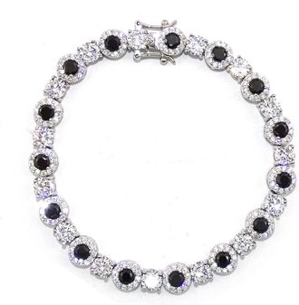 Savvy Cie Jewels SS White CZ Bracelet