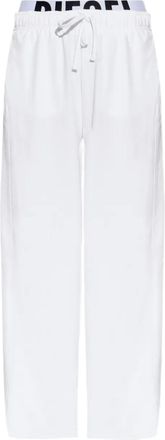 Diesel Leslie-D-Pop drawstring waistband track pants - White
