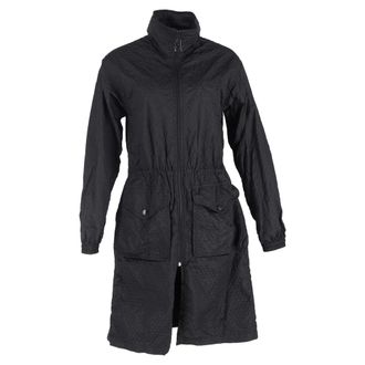 Louis Vuitton Louis Vuitton Geweven Lange Jas in Zwarte Nylon