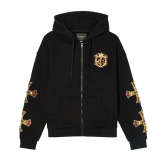 Cult of Individuality Cults Zip Novelty Hoody Family Crest in Black