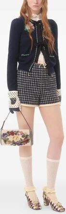 Valentino Garavani Shorts boucl&eacute; - Blu