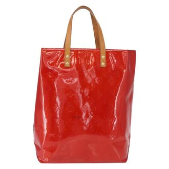 Louis Vuitton Reade Monogram Vernis Red Patent_Leather Handbag (Pre-Owned)
