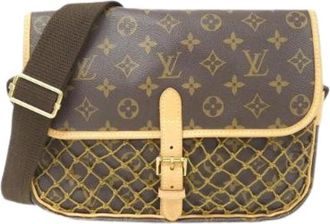 Louis Vuitton Pre-owned Cross Body Bags, female, Brown, Size: ONE SIZE Pre-owned Canvas Cross Body Bag