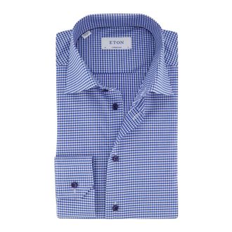Eton Heren, Overhemden, Blauw, Maat: 2XL Katoen