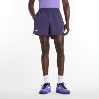 New Balance Mens Tournament Novelty Short in Purple Polywoven, size X-Large