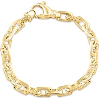 Pompeii3 Mens Link 14k Gold (51gram) or Platinum (82gram) 7.5mm Link Bracelet 8.75