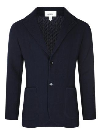 Lardini patch pocket blazer - Blue