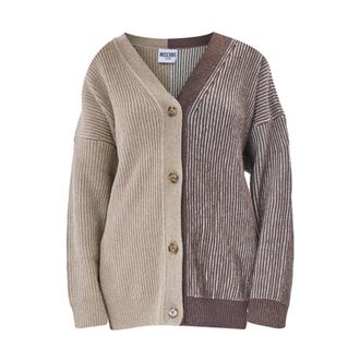 Moschino Cardigans, female, Multicolor, L, Cardigan Logo