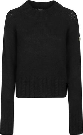 Moncler Black Knitted Round Neck Sweater