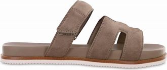 Mia Shoes Womens Vanessa Velcro Sandals In Taupe