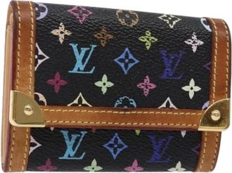 Louis Vuitton Pre-owned Wallets, female, Multicolor, Size: ONE SIZE Pre-owned Canvas Wallet
