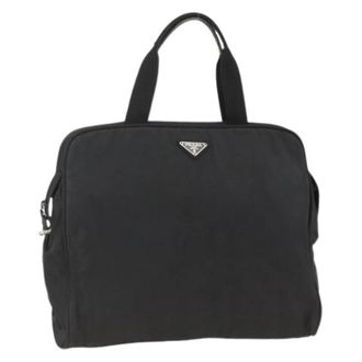 Prada Pre-owned Vintage Nylon Hand Bag - Dames - Vintage Handtas - Zwart - ONE Size - Nylon - Vintage
