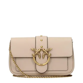 Pinko Pinko Amore Donnas Borse a tracolla in pelle beige