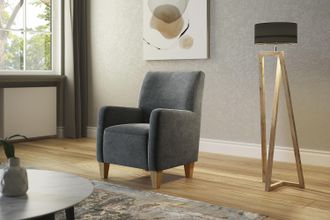 HOME AFFAIRE Sessel »Viva« mit Federkern, mit Eichenfüssen