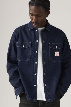 Levi's Camisa Worker - Hombre - M - Azul / Rinse Work Repeat