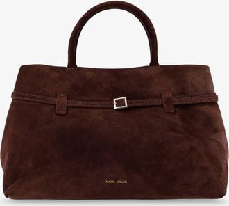 Manu Atelier Borsa a spalla Le Cambon 35 in suede - MANU ATELIER - gender_Woman