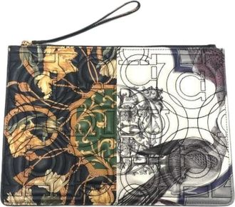 Ferragamo Pre-owned Clutches, female, Multicolor, Size: ONE SIZE Pre-owned Leather Clutch