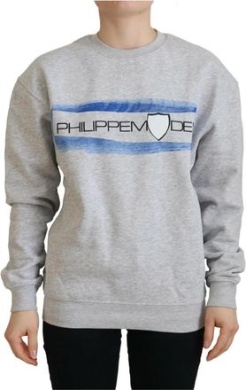 Philippe Model Trui met lange mouwen - Heren - Sweatshirts - Grijs - XS - Katoen - Hoodies & sweatvesten