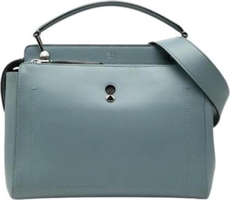 Fendi Pre-owned Handbags, female, Blue, Size: ONE SIZE Pre-owned Dotcom Leather 2way Bag