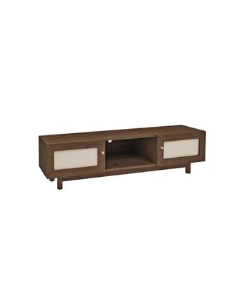 Deco Wood Mueble tv de madera nogal 150x40cm