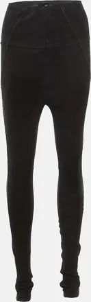 Isabel Marant Black Suede Paneled Leggings