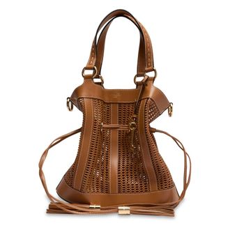 Lancel Pf Animation Ajouree - Dames - Schoudertassen - Bruin - ONE Size - Leer - Tassen