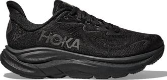 Hoka One One Mens Clifton 10 Running Shoe - Wide In Black / Black
