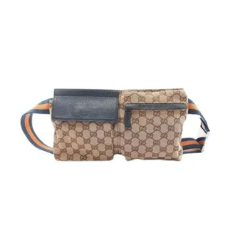 Gucci Vintage, unisex, Beige, ONE Size, Leer, Pre-owned Vintage Belt Bag