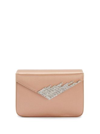 Giuseppe Zanotti Iveery clutch bag - women - Satin - One Size - Neutrals