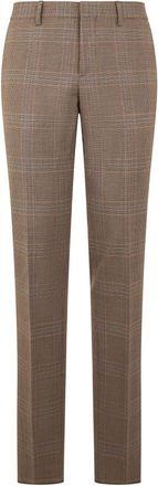 Moschino Elegante Slim Pantalon - Heren - Nette broeken - Bruin - L - Wol - Broeken