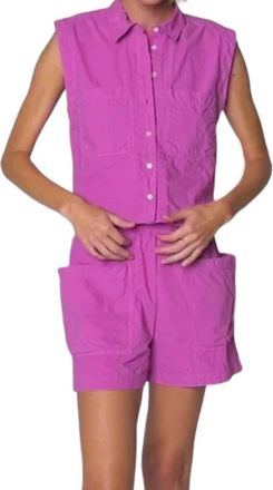 Nation Ltd Rylee Patch Pocket Shirt In Rosebud