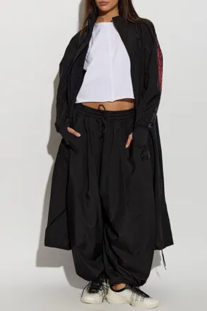 Yohji Yamamoto Coat With Logo, Womens, Black