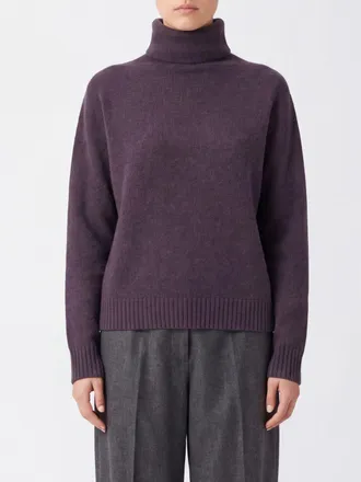 Kujten Dolcevita in 100% cashmere con maniche lunghe e bordi a costine