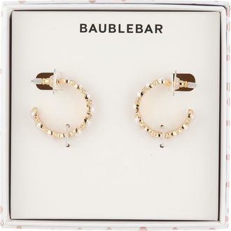 BaubleBar Perfect in Pearls Hoop Earrings at Nordstrom Rack