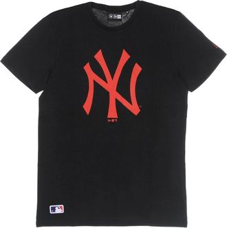 New Era Hombre, Camisetas, Negro, Talla: S