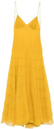 Saint Laurent Tiered Ruffled Dress