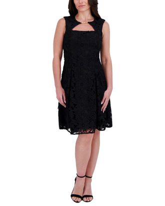 Kensie Heavy Floral Lace Mini Dress