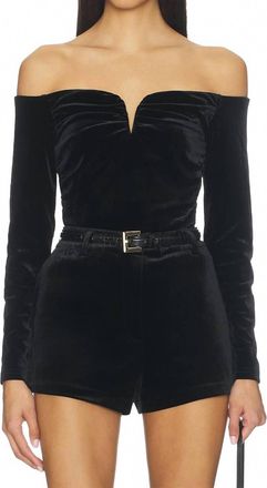 Astr Salem Long Sleeve Off Shoulder Top In Beige