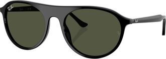 Ray-Ban Green Square Unisex Sunglasses RB2215 901/31 56