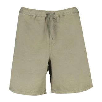 North Sails Casual Shorts, male, Green, Size: W32 Green Bermuda Shorts with Elastic Waist