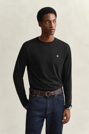 GANT Men Shield Long Sleeve T-Shirt (XXXL) BLACK