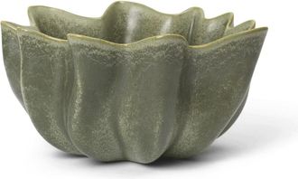 Ferm Living Nium Schale, &Oslash; 36 cm, dark sage