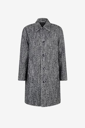 Nn.07 Mantel aus Wolle mit Fischgr&auml;tmotiv Franco